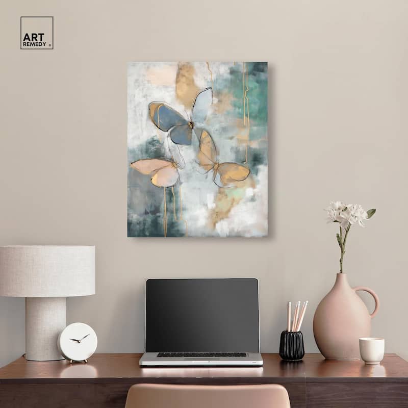 Butterflies Dream II Canvas by Art Remedy, Gallery Wrapped