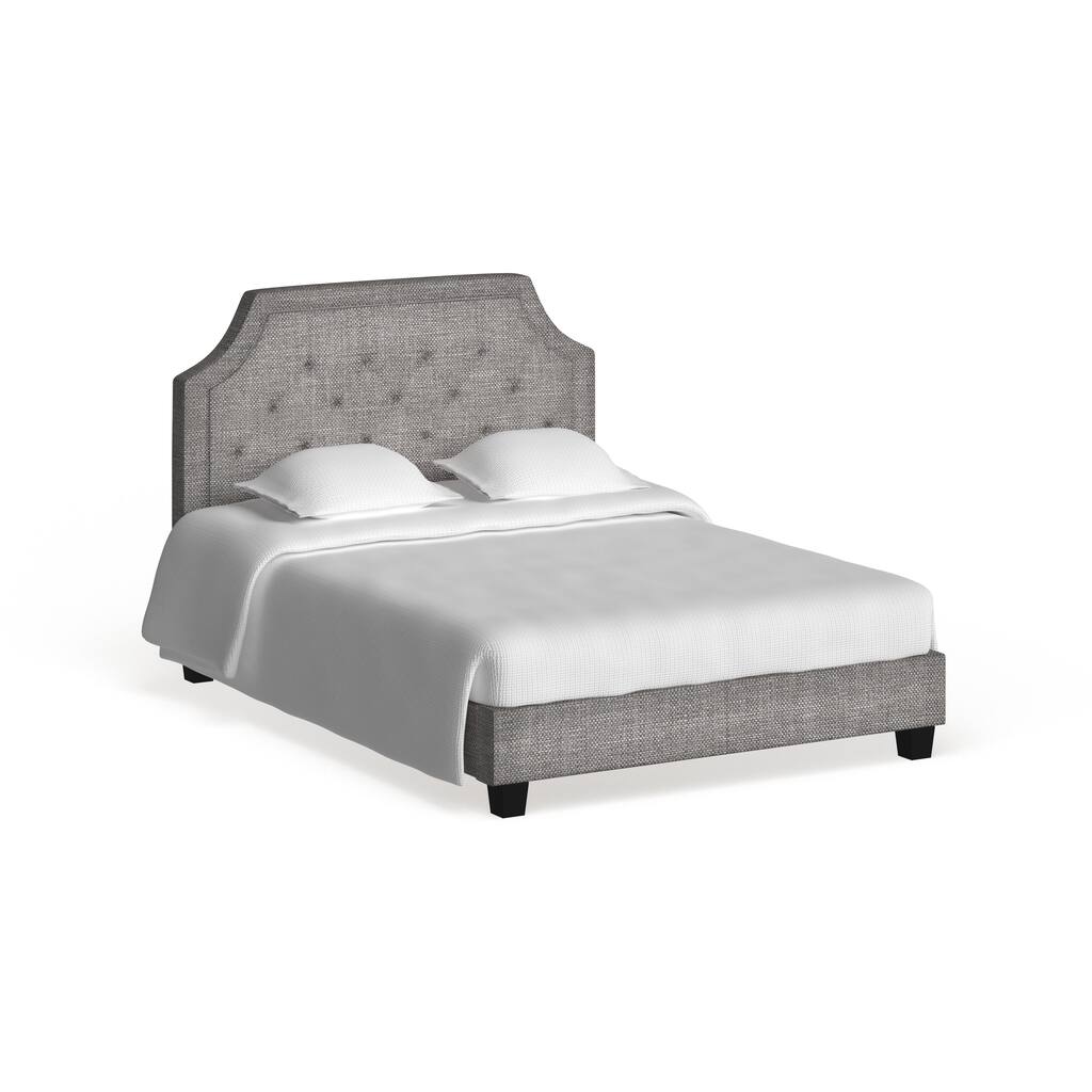 Hayley Arched Bridge Upholstered Platform Bed by iNSPIRE Q Bold