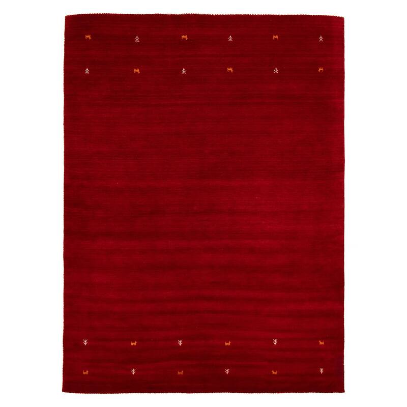Kashkuli Gabbeh Red Rug 8'0" x 10'10" - 8'0 x 10'10 - Red - 8'0 x 10'10