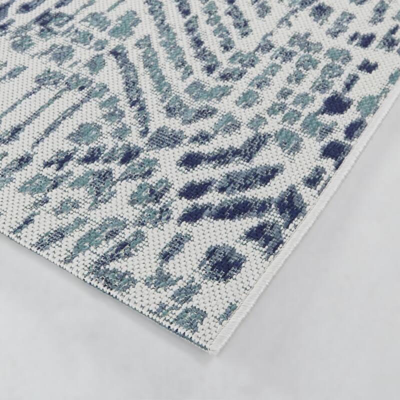 Holford Abstract Modern Indoor/Outdoor Area Rug