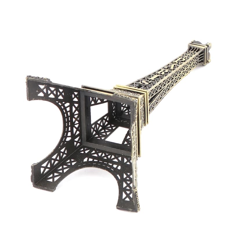 Metal Desktop Handcraft Souvenir Eiffel Tower Model Bronze 7.3 x 7.3 x 18cm - 7.3 X 7.3 X 18cm