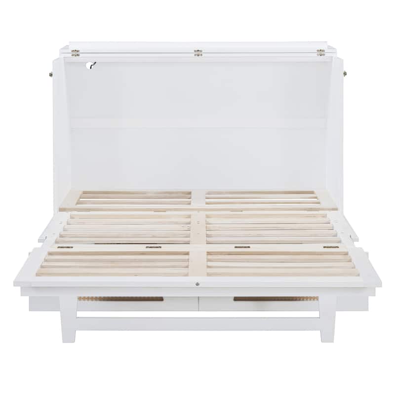Full Size Murphy Bed with Large Drawer