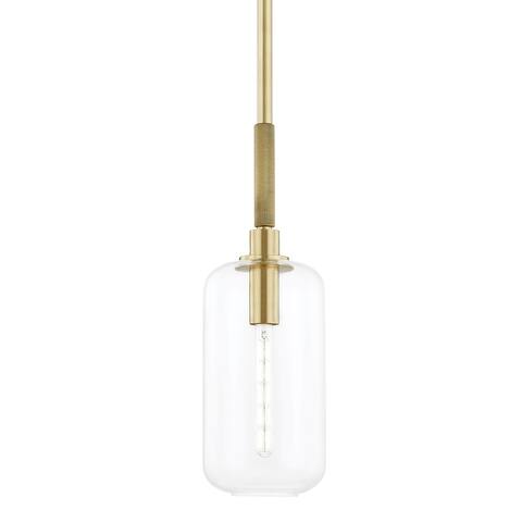 Hudson Valley Lenox Hill 1-Light Small Pendant with Clear Glass Shade