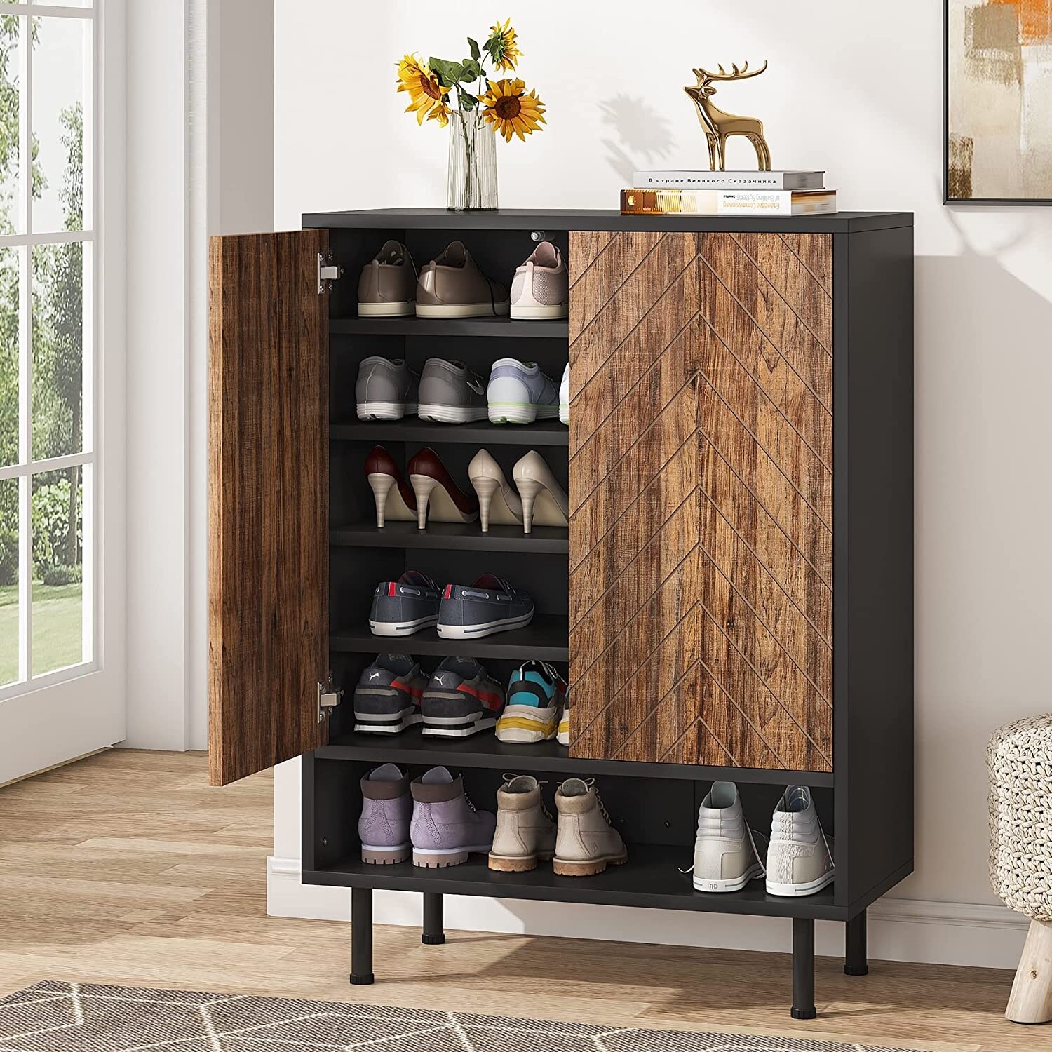 18 pair shoe rack outlet