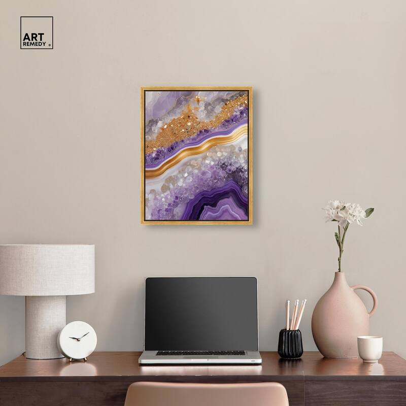 Gemstone Labyrinth II Canvas by Art Remedy