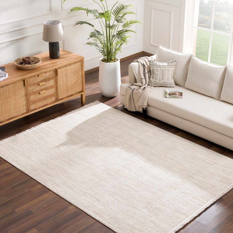 Hauteloom Gowan Hallway, Kitchen Runner Rug - Rose Cream, Nutmeg, Driftwood - 2'7" x 7'3" - 5'2" x 7' - Rose Cream, Nutmeg, Driftwood / Gowan
