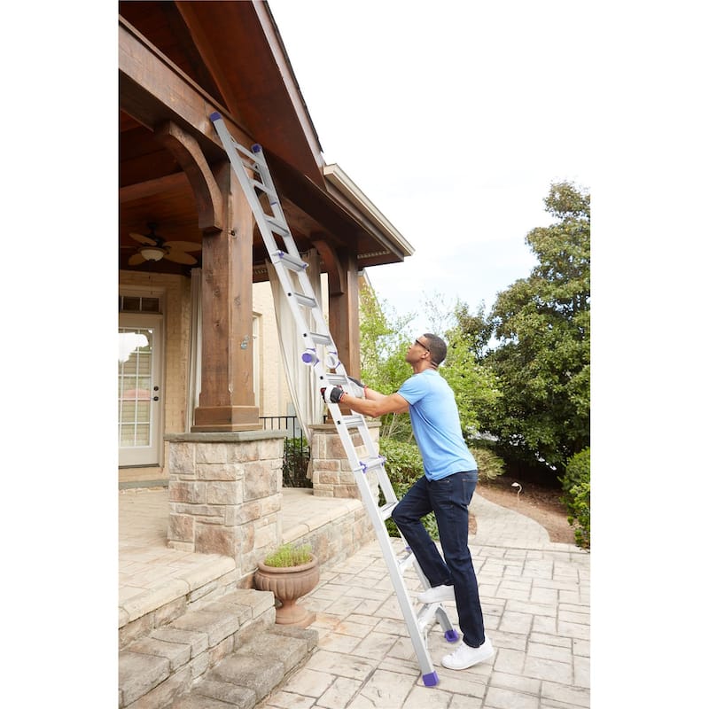 COSCO 18 foot Reach Height Aluminum Multi-Position Ladder - 18 Foot Reach