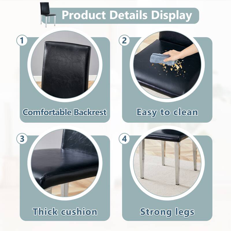 Exquisite and versatile dining chairs unlock a comfortable new experience(Set of 4)