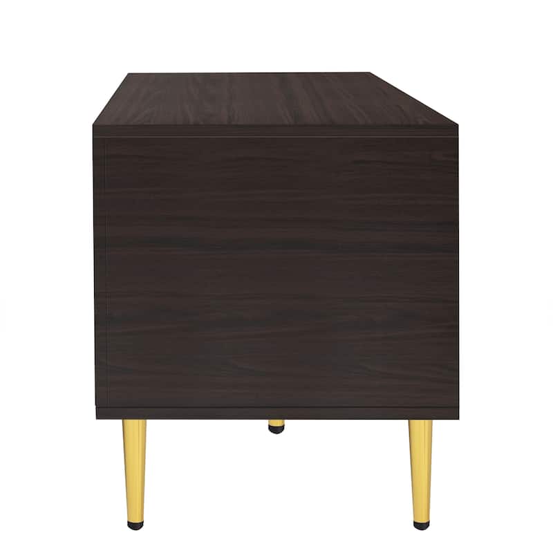 Modern TV Stand with 3 Shelves and 2 Cabinets