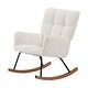preview thumbnail 11 of 16, Upholstered Lounge Chair Rocking Chair with High Backrest, for Nursing Baby, Reading