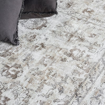 EXQUISITE RUGS Dorchester Hand-loomed Wool/Bamboo Silk Beige/Brown Area Rug.