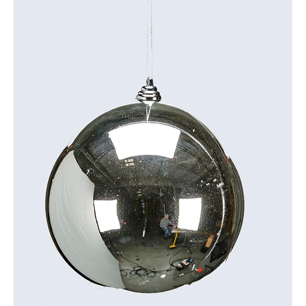 200mm Shatterproof Plastic Ball, Silver - 6"