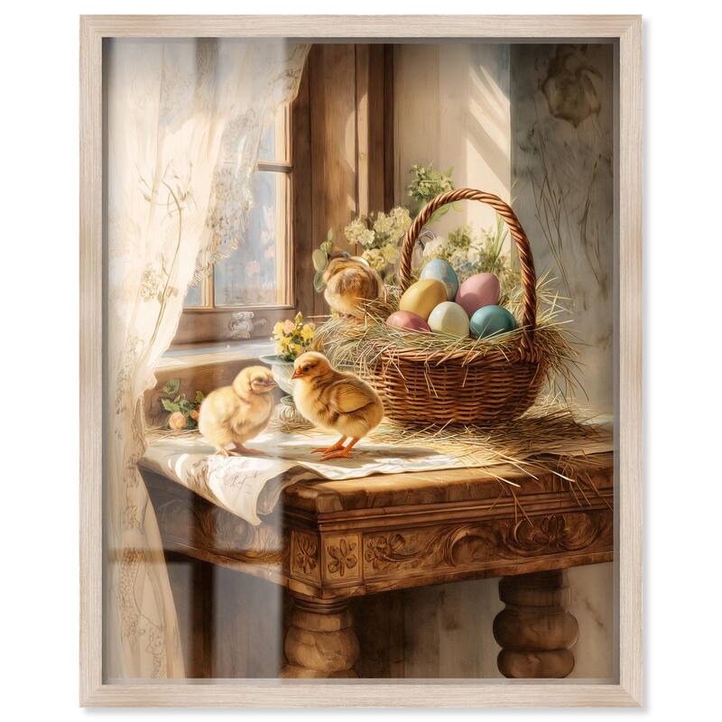 Easter Morn Shadowbox by Art Remedy - Natural - 36" x 45"
