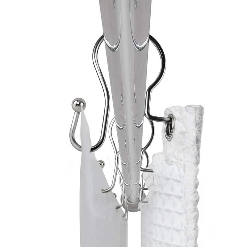 Utopia Alley Shower Hooks, Double Shower Curtain Hooks for Bathroom, Crystal Design, Set of 12