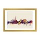 preview thumbnail 4 of 18, iCanvas "Dubai, UAE On Beige" by Michael Tompsett Gold - 16x24x1