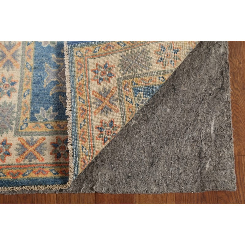 Blue Kazak Oriental Accent Rug Handmade Traditional Wool Carpet - 2'1"x 2'10"