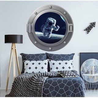 Shop Space Astronaut Wall Decal Mural Overstock 31525308