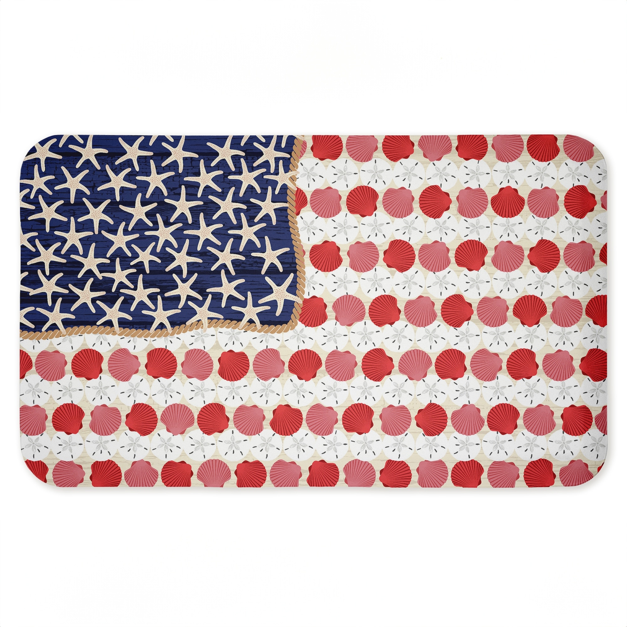 Stupell Nautical Vibe Flag Printed Anti-Fatigue Floor Mat, design by Arrolynn Weiderhold, 30