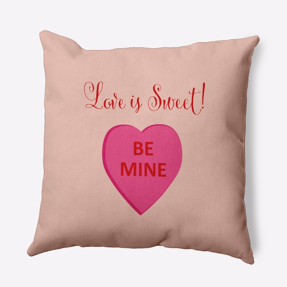Love Is Sweet Valentines Day Decorative Throw Pillow