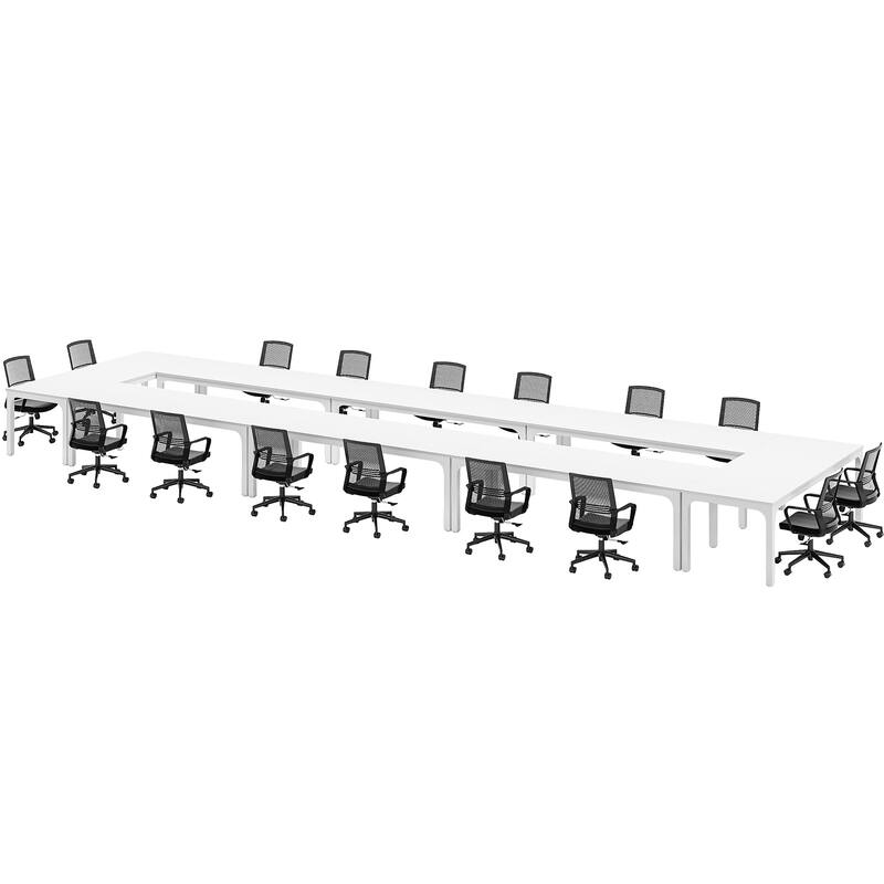 78.74-Inch Conference Table Set,13FT Conference Room Table, Large Rectangle Meeting Seminar Tables Set,Long Business Tables