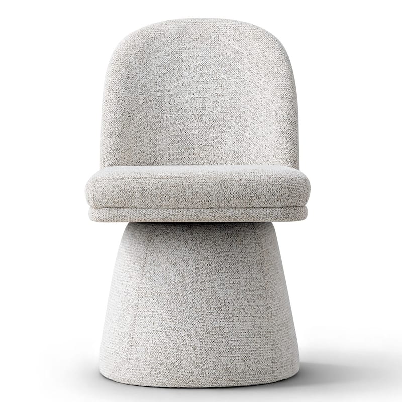 Upholstered Fabric 360°Swivel Dining Chair(Set of 4)