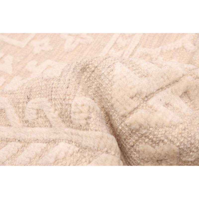 ECARPETGALLERY Hand-knotted Looma Beige, Cream Wool Rug - 8'1 x 9'10