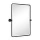preview thumbnail 25 of 126, TEHOME Woodvale Rectangle Vertical Metal Wall Mirrors 30" x 20" - Rubbed Bronze