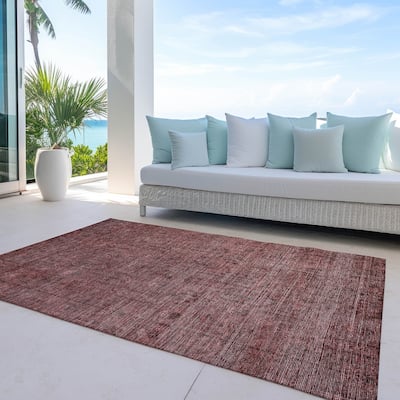 Machine Washable Indoor/ Outdoor Chantille Traditional Distressed Rug