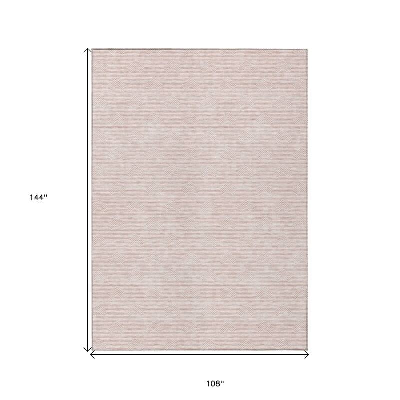 HomeRoots Geometric Transitional Rectangle Outdoor Rug