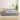 Queen Size Upholstered Mother & Child Platform Bed w/ Bedside Desk & Little Round Stool