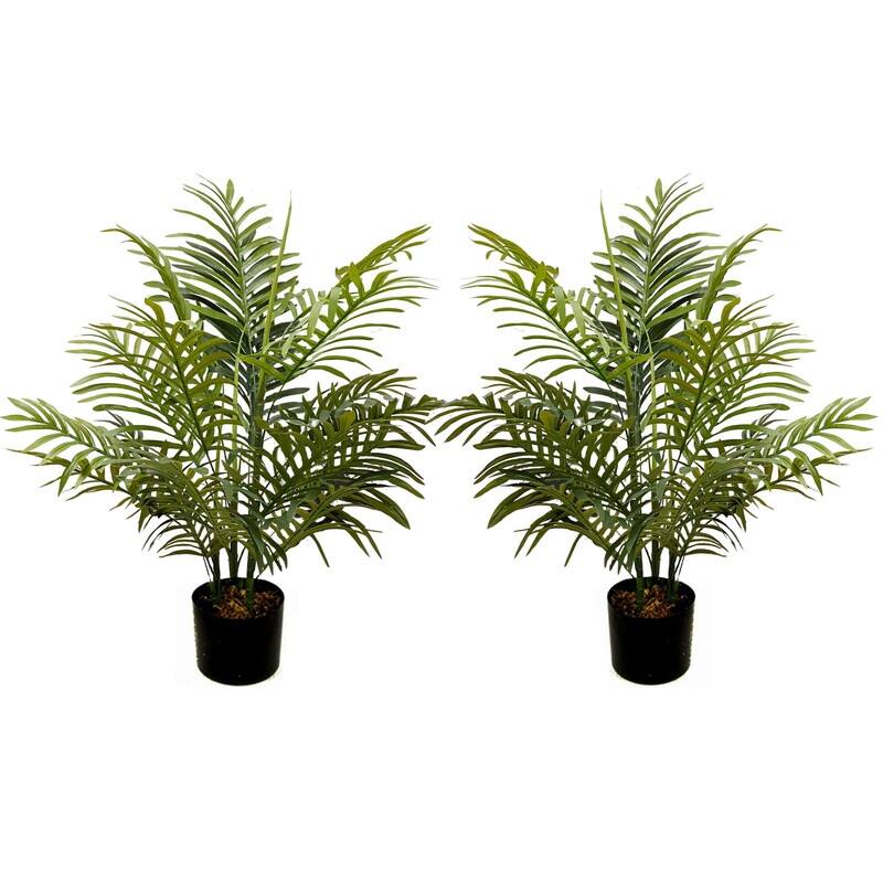 Admired by Nature 3' Artificial Paradise Palm Tree Plants (Set of 2)