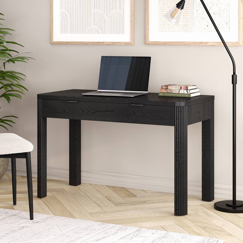 Lonsdale 48" Wide Rectangular Fluted Desk