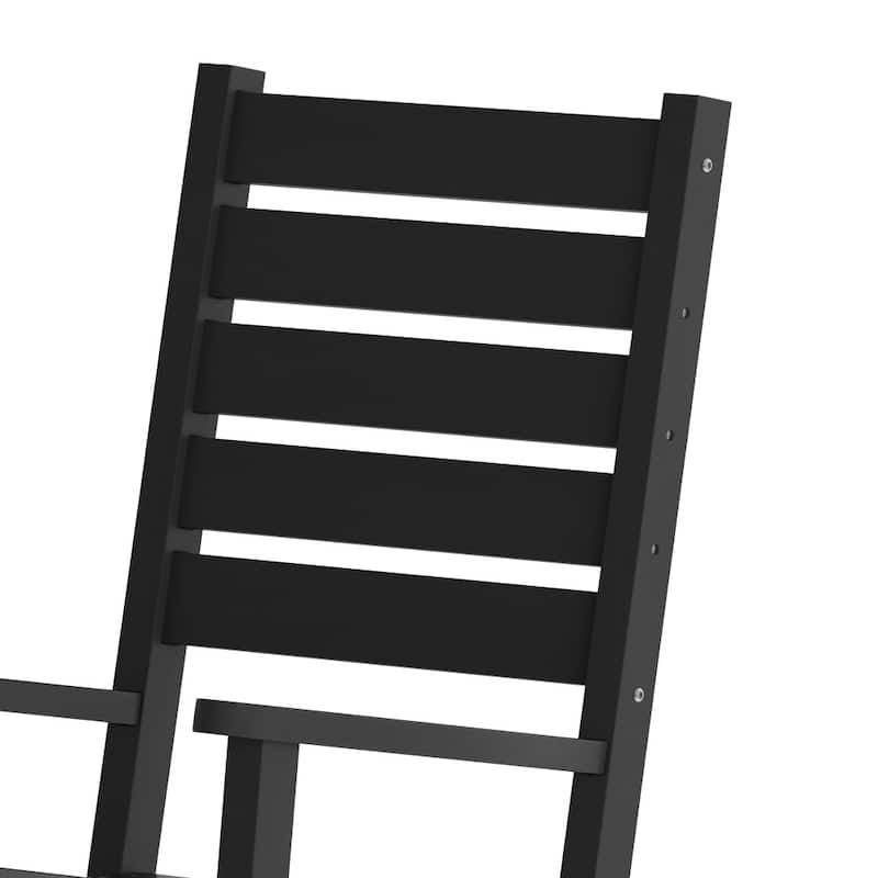 Classic Commercial Grade All-Weather Outdoor Rocking Chairs (Set of 2)