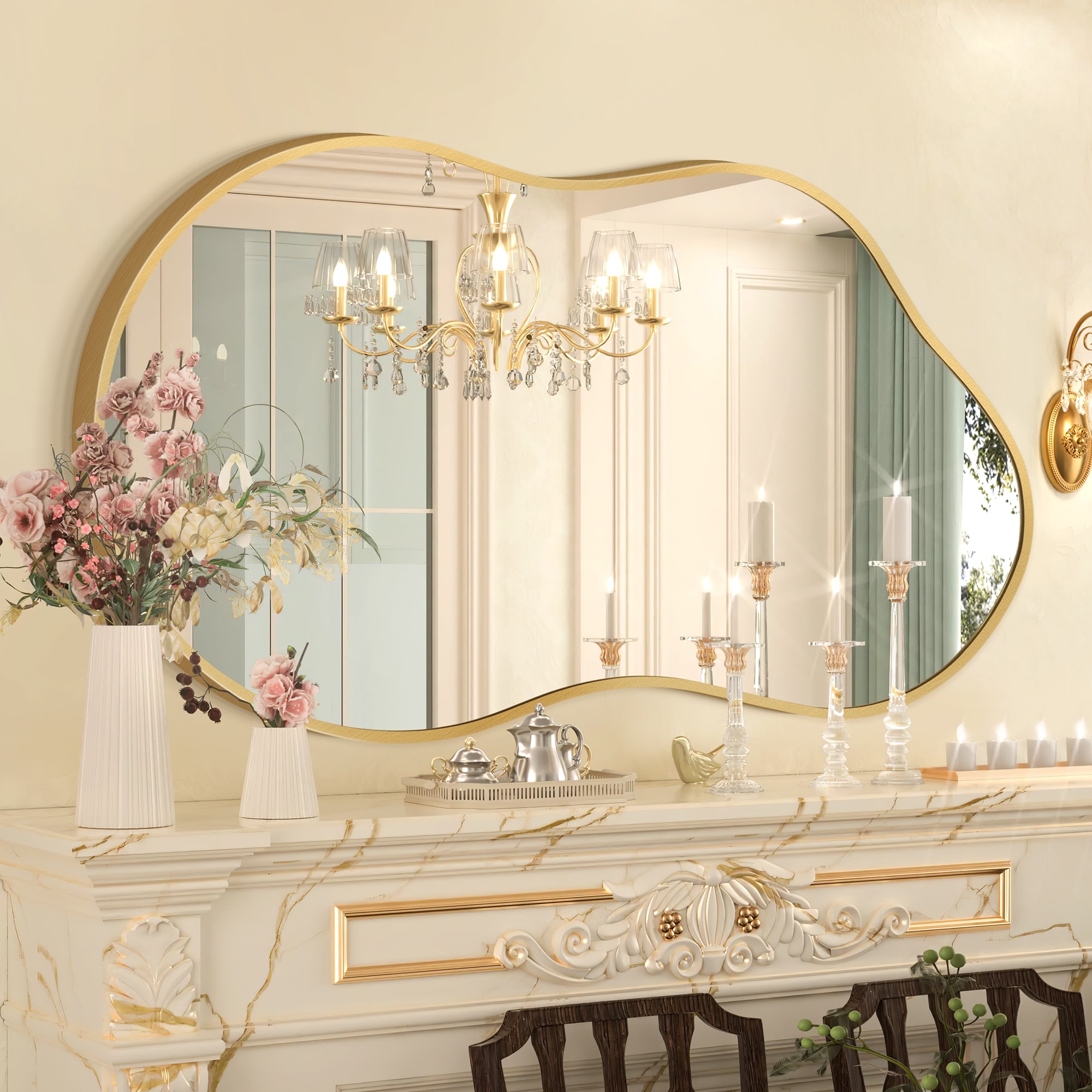 Irregular Wall Mirror Asymmetrical Decorative Wall Mirror