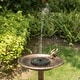 preview thumbnail 10 of 12, Garden Bird Bath and Solar Powered Round Pond Fountain - Copper - 17" W x 17" D x 23.75" H