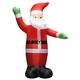 preview thumbnail 9 of 12, vidaXL Christmas Inflatable Santa Claus Holiday Decoration Ornament with LEDs