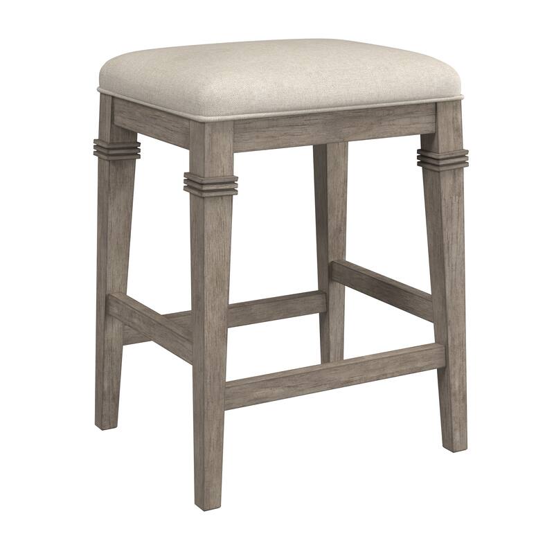 Hillsdale Furniture Arabella Wood Backless Counter Height Stool - 25.25H x 18.5W x 15.75D - Distressed Gray - Counter Height