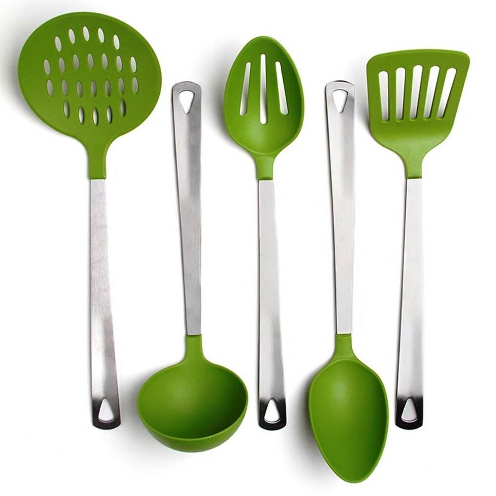 Stainless Steel and Nylon 5-piece Kitchen Utensil Tool Set