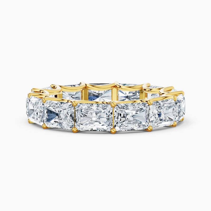 Auriya 14k Gold Radiant East-West Lab Grown Diamond Eternity Band 2.10 - 8.25 ct. tw. (F-G, VS) - 6.50 ct. wt. - 7.5 - Yellow