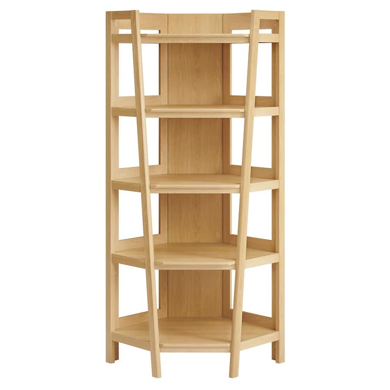 Bixby 71 Inch Corner Bookshelf