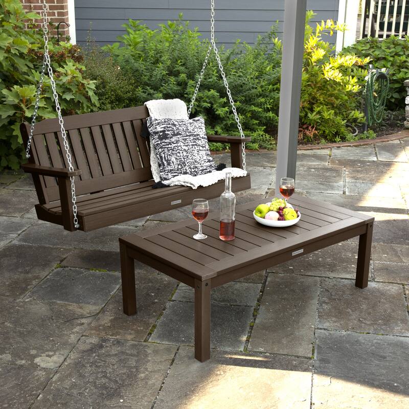 HIGHWOOD Lehigh 4-Foot Porch Swing and Coffee Table