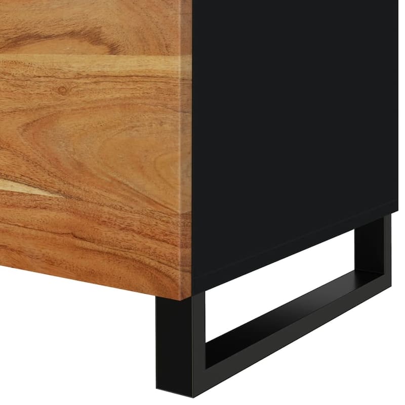 vidaXL Coffee Table 31.5"x19.7"x15.7" Solid Wood Mango&Engineered Wood