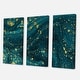 preview thumbnail 7 of 6, Designart 'Dark Blue Marble With Golden Glitter' Modern Canvas Wall Art Print