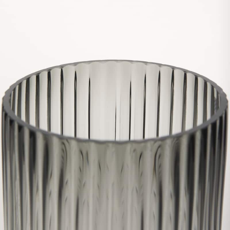 Dawn Amber Glass Vase (8")