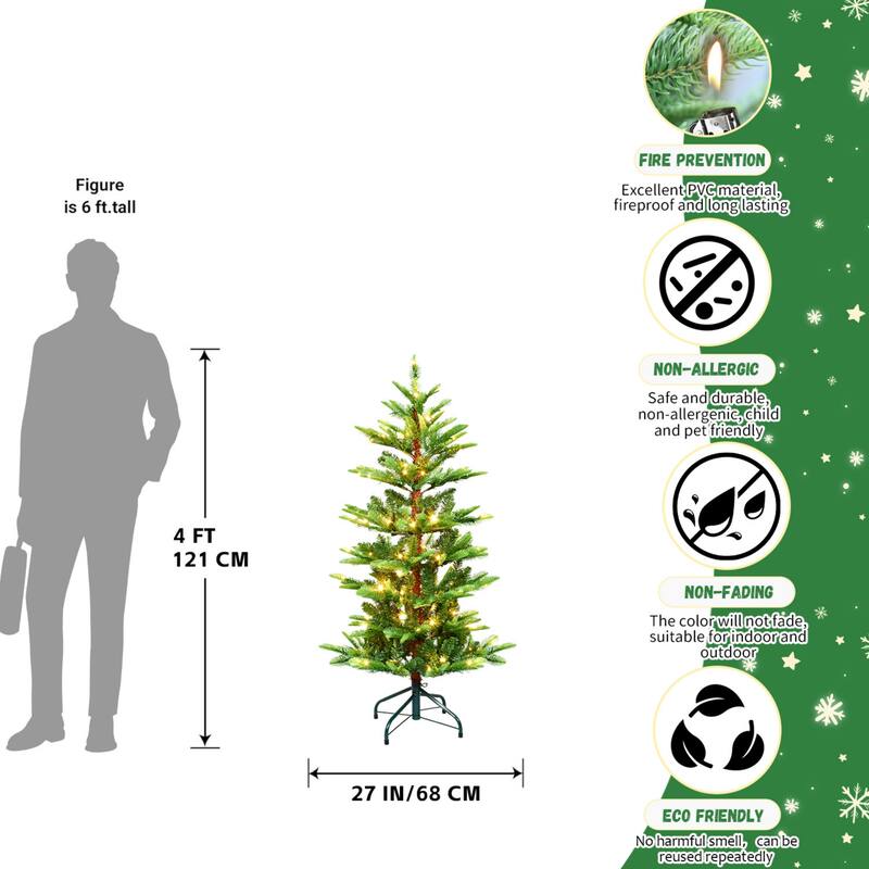 PE&PVC Christmas Tree (with Lights)
