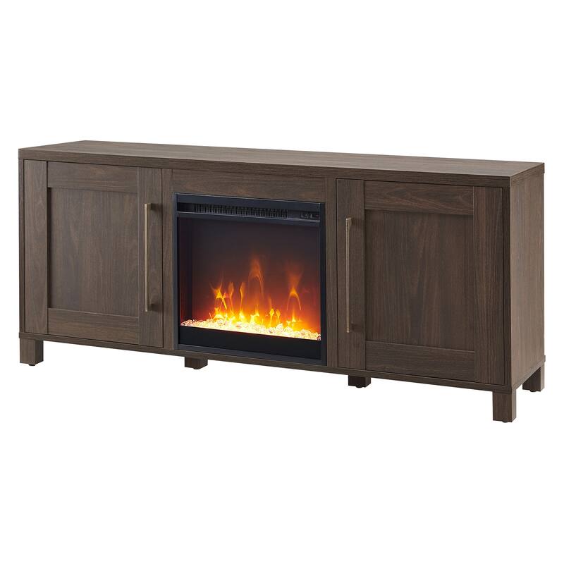 Chabot TV Stand with Crystal Fireplace