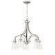 preview thumbnail 2 of 2, Grace - 5 Light Brushed Polished Nickel with clear glass