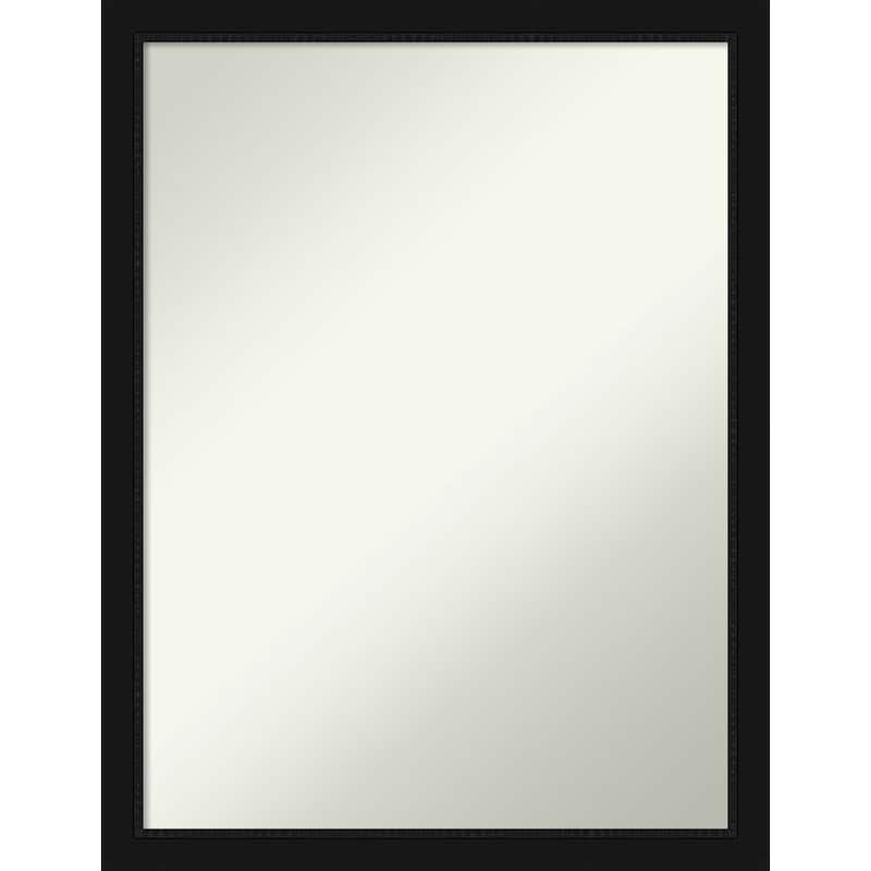 Non-Beveled Wall Mirror - Avon Black Narrow Frame