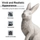 preview thumbnail 44 of 55, Glitzhome MgO Standing Rabbit Bunny Garden Yard Statue Indoor Figurines