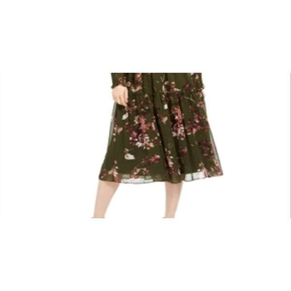 Taylor Women's Floral Print V Neck Dress Green Size 4 - Bed Bath & Beyond -  40576846